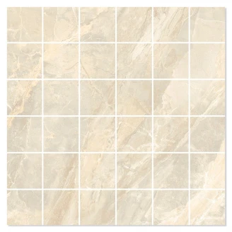 Marmor Mosaik Klinker Tomelloso Beige Polerad 30x30 (5x5) cm